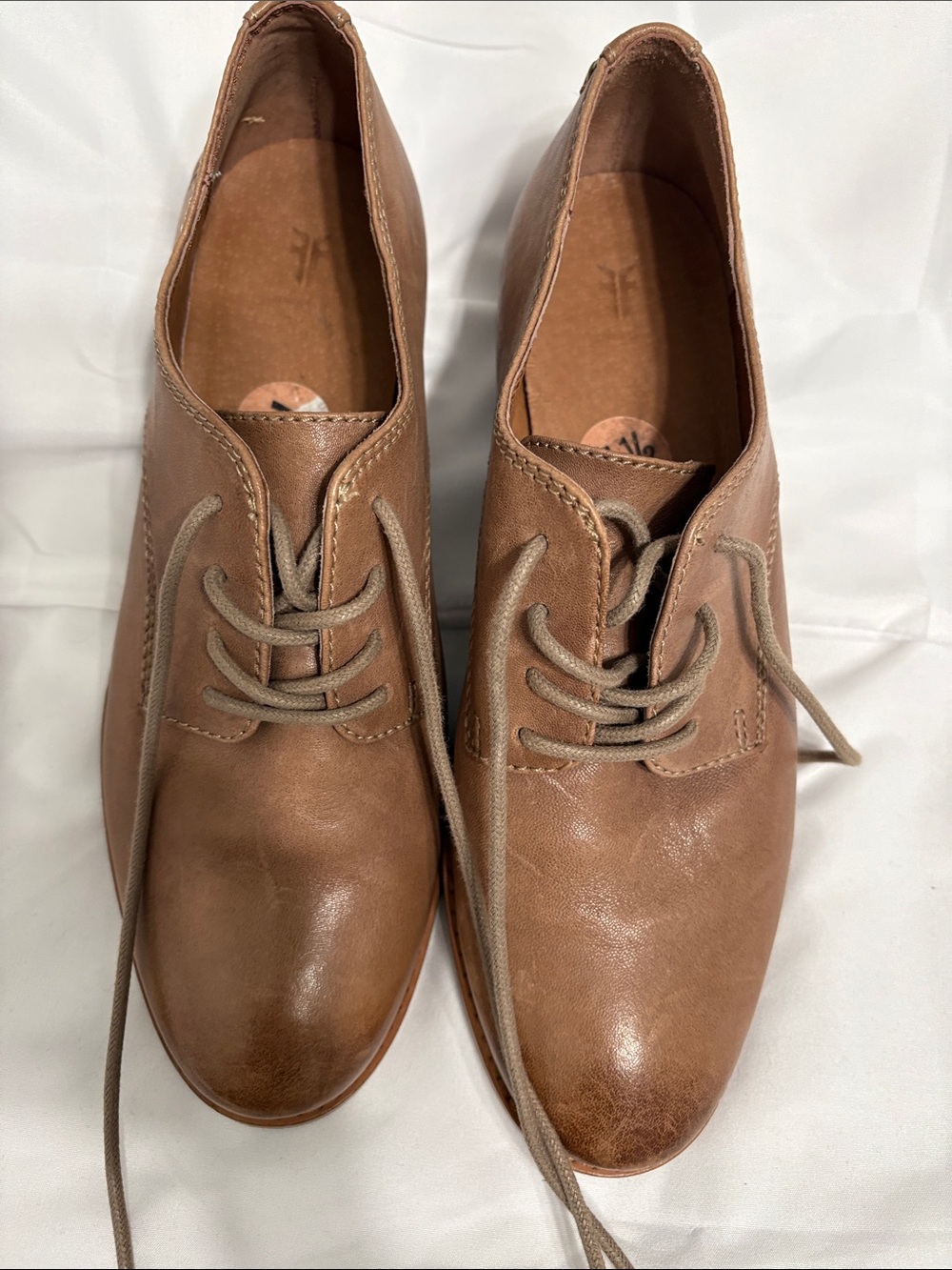 FRYE AND CO. Women's Brown Leather Oxfords
